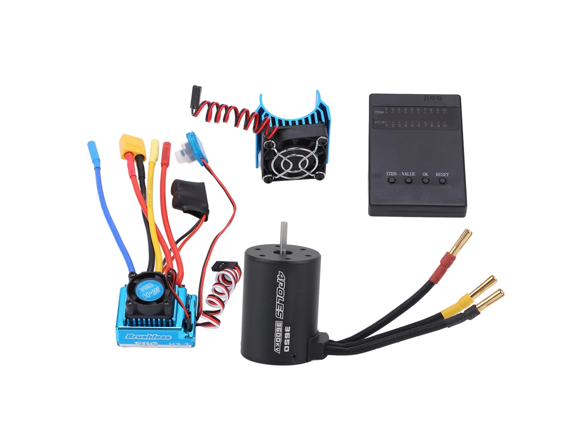 Motor Brushless 3650 3600kv Combo Esc Carro Rc 1/10 1/8