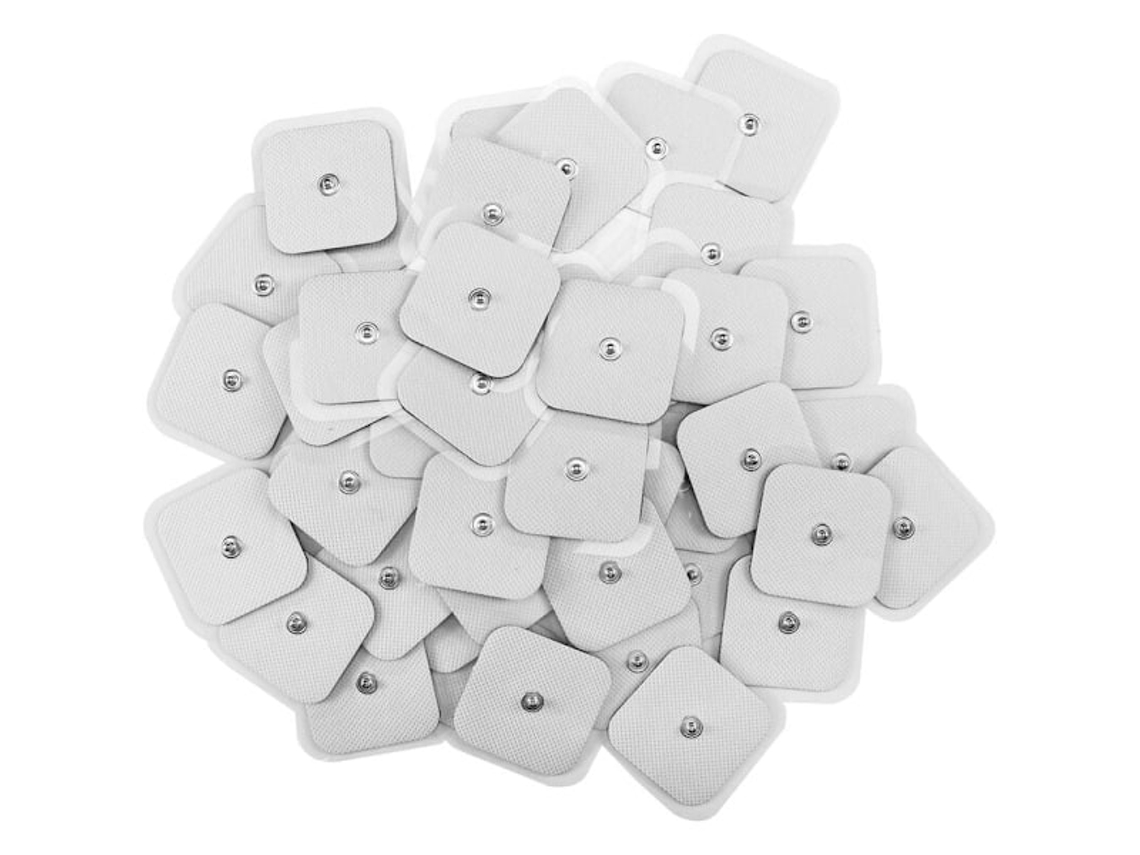 Lurelia Eletrodos Autoadesivos Tens 30 Unidades 4x4cm 3 Cm Reutilizáveis Hidrogel Série 361