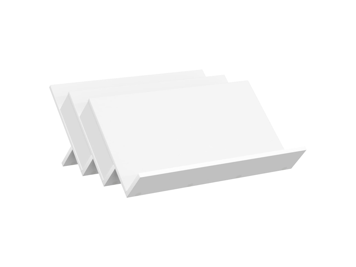 Conjunto 1 Estante De Revistas Vidaxl Branco Derivados De Madeira (65 X 53 X 28,5 Cm)