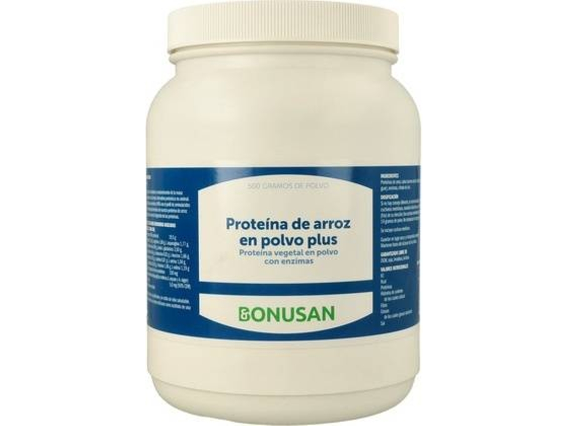 BONUSAN Proteína De Arroz Em Pó Plus (500 g (Baunilha))