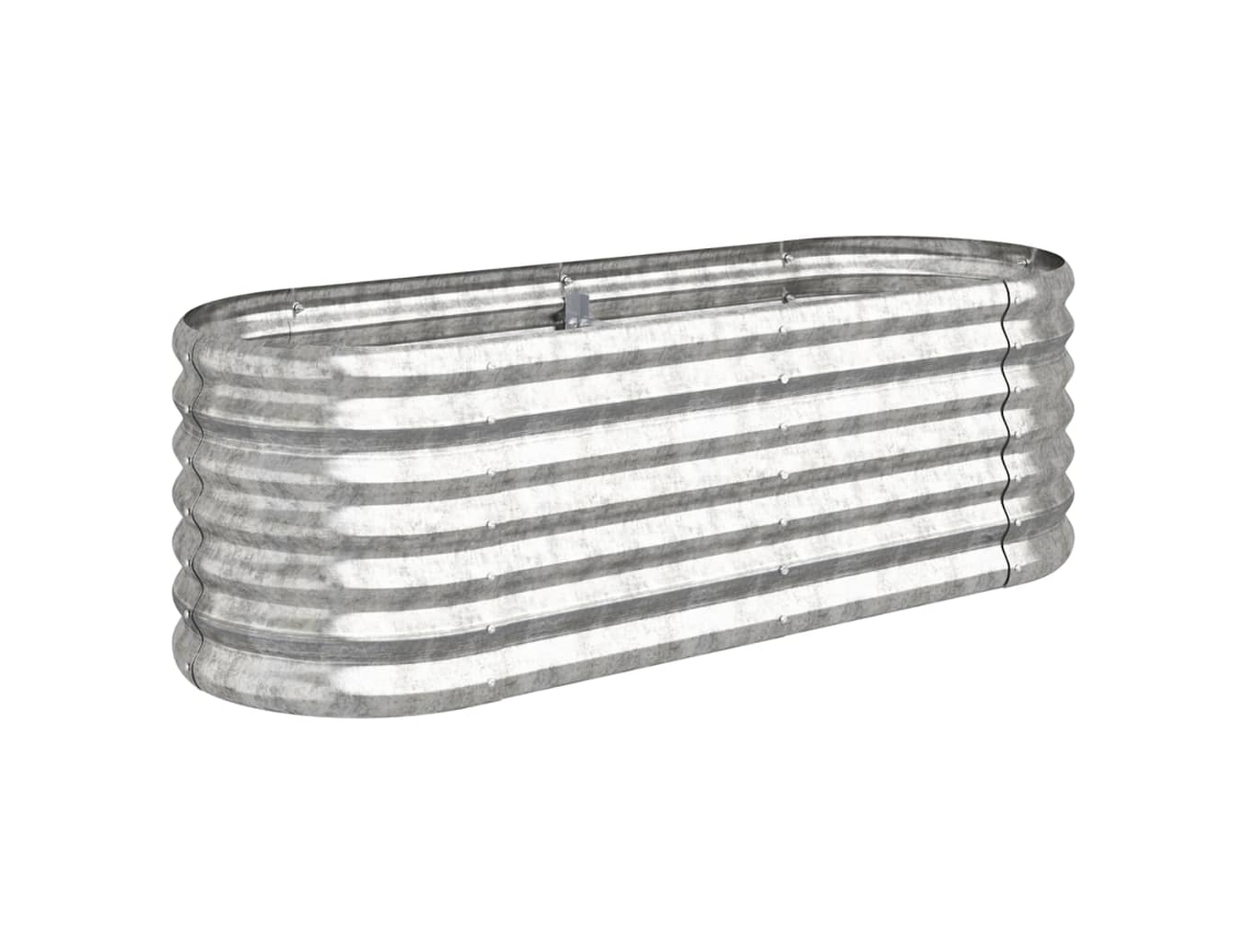 Garden Raised Bed, Garden Raised Beds Vidaxl Prateado Aço (114 X 40 X 36 Cm)