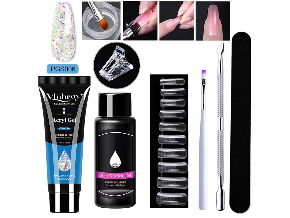 Lurelia Gel Para Alongamento De Unhas 7 Peças Ref. Pgs006