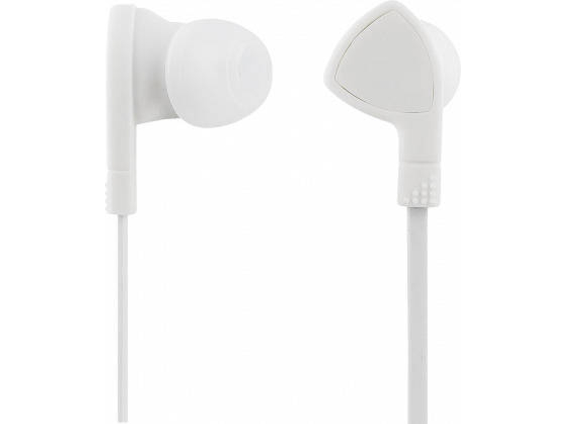 Auriculares com Fio STREETZ Hl-W103 (In Ear - Microfone - Branco)