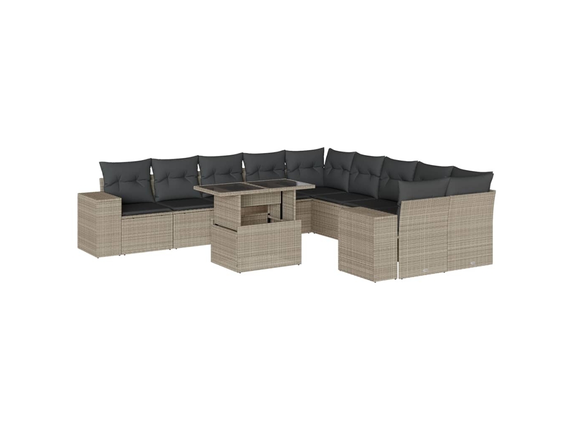Garden Sofa Set, Garden Sofa Sets Vidaxl Cinzeto Rattan / Vime (n/a)