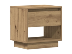 Conjunto 1 Mesa-de-cabeceira Vidaxl Castanho Derivados De Madeira (45 X 34 X 44 Cm)