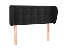 Headboard, Headboards Vidaxl Preto Veludo (93 X 23 X 78/88 Cm)