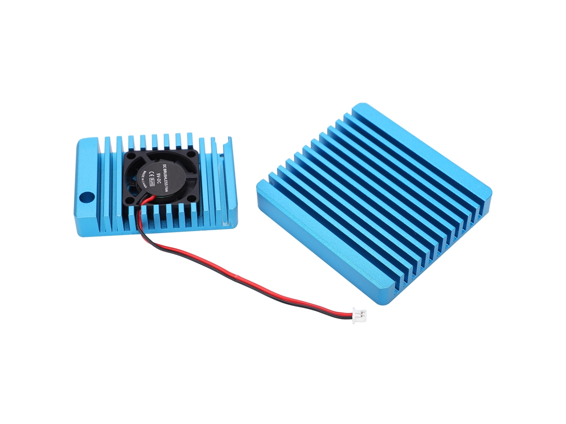 Laxiscreed Dissipador De Calor De Liga De Alumínio Com Mini Ventoinha Para Nanopi R2s
