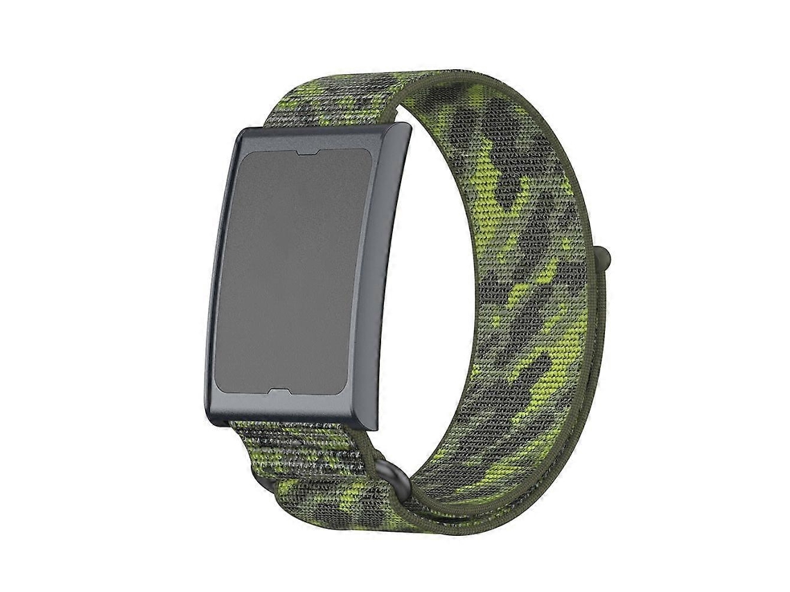Pulseira De Relógio Com Fecho De Velcro Em Nylon, Duas Seções E Anel De Metal Para Amazfit Helio.