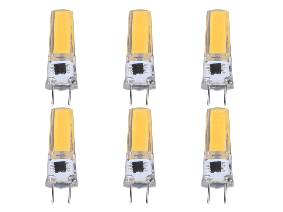 2026 6 Peças de Lâmpada Led G8 5w Regulável Cob Econômica 360 Graus 50000 Horas 100 120v