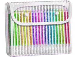 Conjunto De Marcadores De Tinta Metálica Em Gel Com Glitter Para