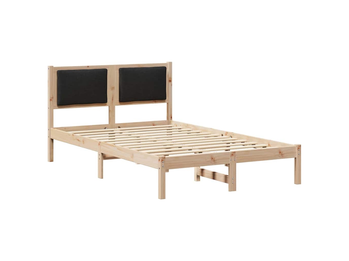 Estrutura da Cama Preto 120x200 cm Madeira de Pinheiro Sólida MAISON EXCLUSIVE