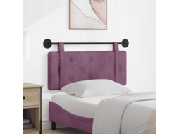 Vidaxl Cabeceira Suspensa Roxo Veludo