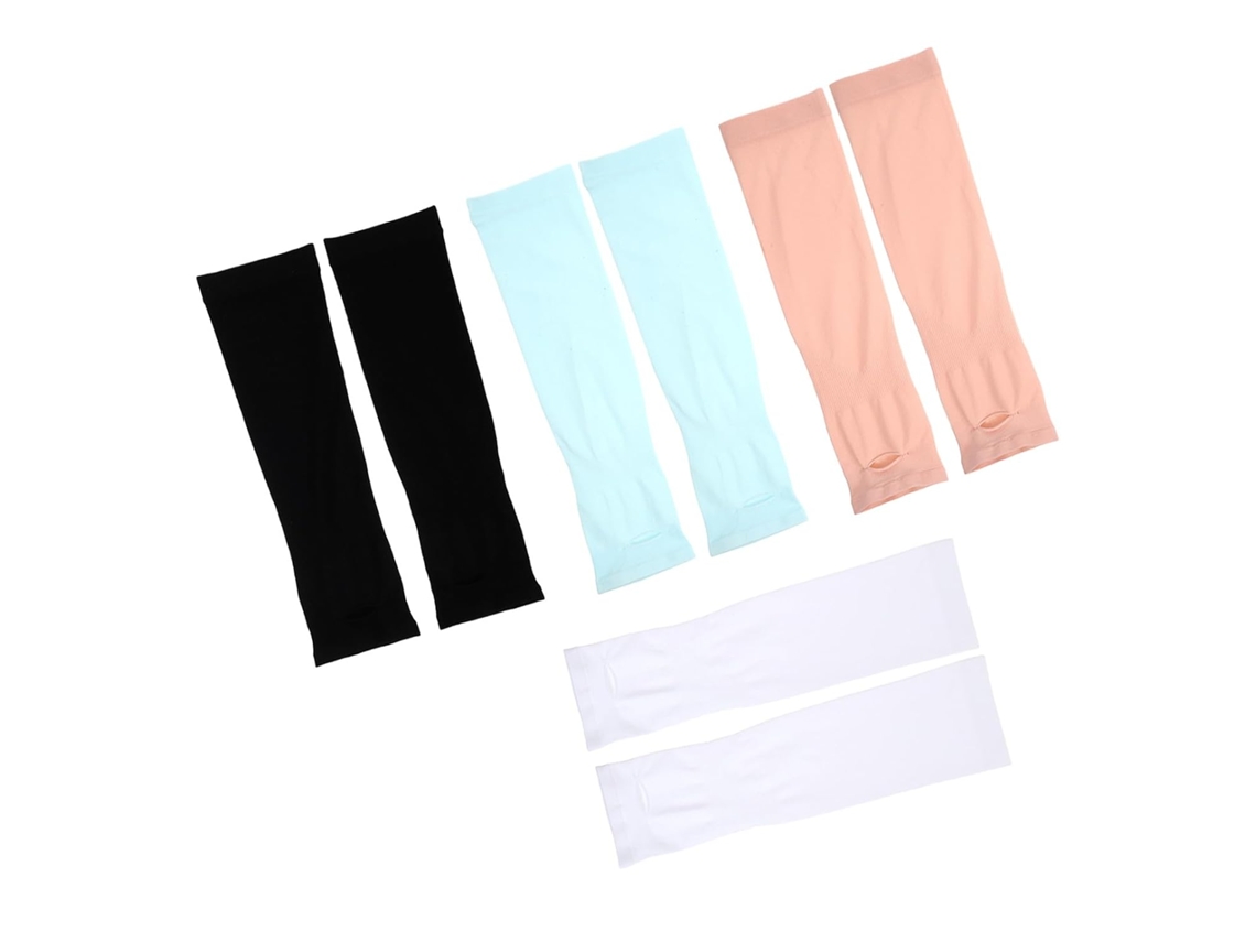 Conjunto De 4 Pares De Mangas De Proteção Solar Para Meninos E Meninas