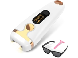Dispositivo De Remoção De Pêlos A Laser Ipl – Permanente, Indolor, Em Casa Para Corpo E Rosto (branco)