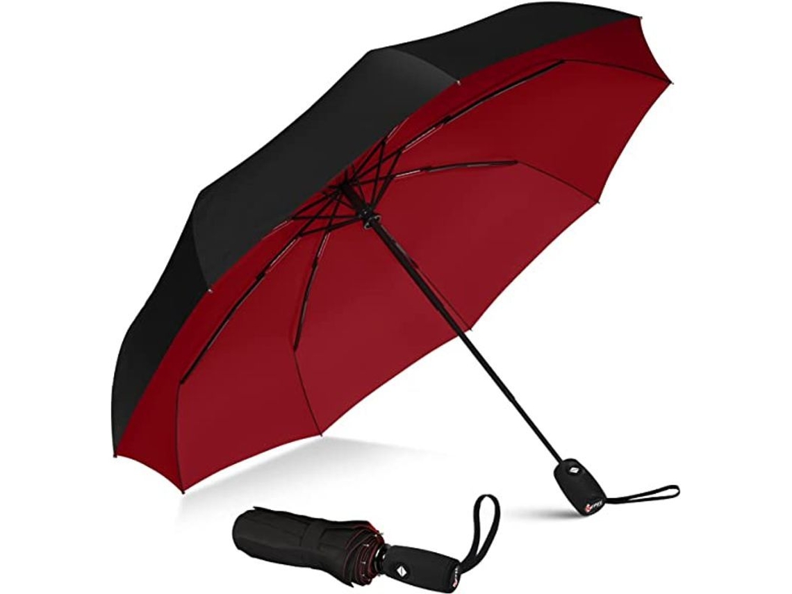 Guarda-chuva Nova Line resistente ao vento, automático, dobrável, portátil 46 polegadas