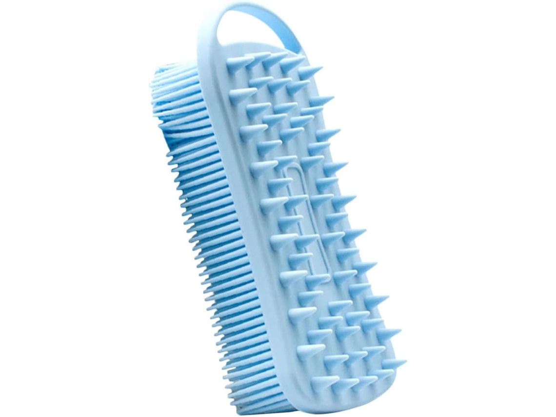 Escova De Banho Silicone, Escova De Massagem Para Banho Com Shampoo, Prática E Macia Para Meninos, Meninas E Adultos