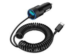 Kit Com 2 Carregadores Veiculares Qc3.0 (inclui Cabos Lightning E Tipo-c)