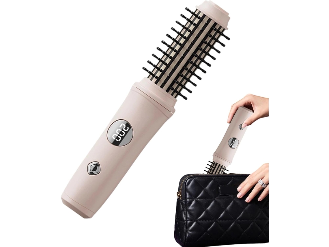 Escova Alisadora De Cabelo Sem Fio Temperatura Ajustável