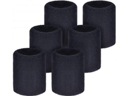 Omni-6 Pares De Pulseiras Absorventes De Suor Para Esportes, Futebol, Basquetebol, Corrida, Tênis E Treinamento Esportivo