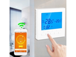 Lurelia Termostato De Aquecimento Sem Fios Wi-fi Programável Com Tela Lcd Digital E Controlo Por Aplicativo