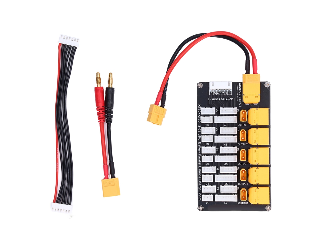 Placa de Carga de Baterias Lipo Xt30 Xt60 para Carregador Imax B6 2-6S