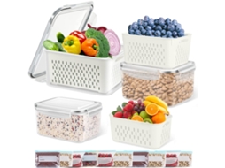 Recipiente de Armazenamento de Alimentos 1000Ml 2000Ml 3500Ml 10 Sacos de Armazenamento de Alimentos Pequenos Tamanho 1 21 5 X 12 Cm 15G ZMDECQNA