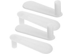 Conjunto De 4 Peças Acessórios Para Suporte Cortina Cama, Incluindo Pé De Pressão Para Mosquiteiro, Suporte Para Cama
