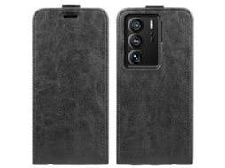 Capa De Couro Com Flip Vertical Com Textura Para Zte Axon 40 Ultra R64
