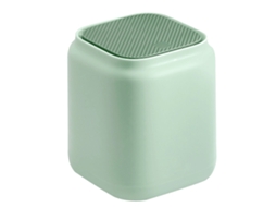 Lixo de Mesa Mini com Tampa Press Top para Escritório Lar Quarto Estudo Verde Pp Multiuso