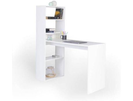 Mesa HOMESOUTH Qanik (Branco - Melamina - 53,5 x 77 cm)