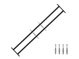 Vidaxl Grade De Segurança Para Janelas Com 2 Barras Cruzadas 3 Unid.