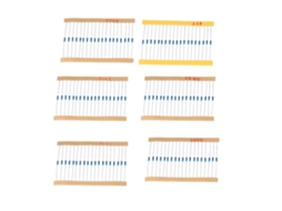 Kit De Resistores De Filme Metal 2600pcs 0.25w - 130 Tipos Para Componentes Elétricos