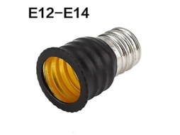 Adaptador De Soquete De Lâmpada E12 Para E14 Conversor De Base Resistente À Alta Temperatura E12 A E14