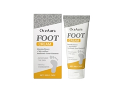 Creme Hidratante Para Pés Oceaura Extratos Vegetais Nutrição Refrescante Não Grasso