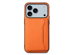 Capa Para Iphone 17 Pro Max - Textura De Couro De Bezerro Com Cobertura Total