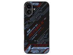 Capa Abeel Para Iphone 16 Plus Compatível Com Capa De Couro Tpu Para Pc Com Impressão Magsafe