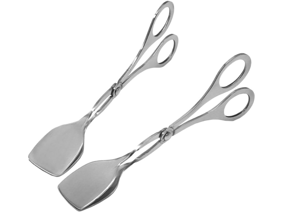 Pinça Para Grelhar Happyyami, 2 Peças, Em Aço Inoxidável, Para Cozinha E Churrasco, Com Cabo Ergonômico Para Bifes
