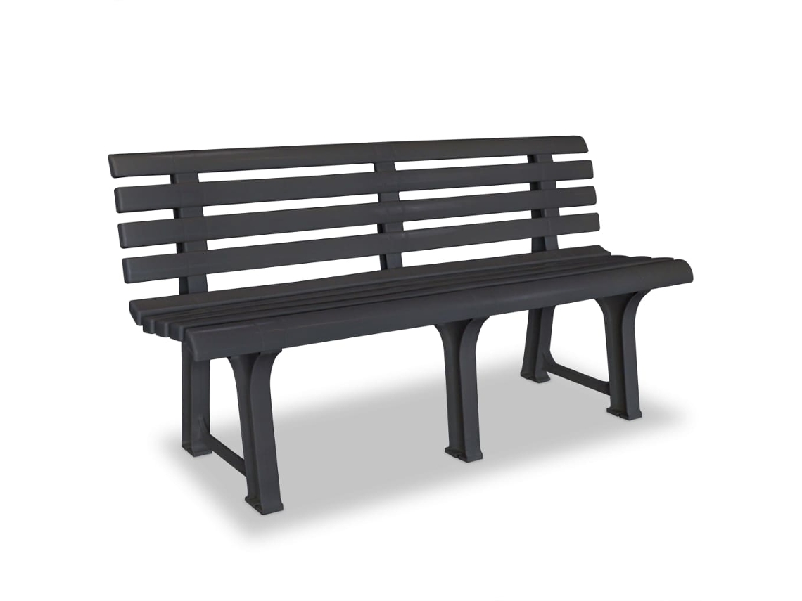 Garden Bench, Garden Benches Vidaxl Antracite Plástico (n/a)