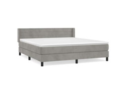 Box Spring Bed, Box Spring Beds Vidaxl Cinzeto Veludo (160 X 200 Cm)