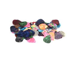 100 Palhetas Coloridas de 0,71 Mm para Guitarra, Acessórios Universais para Instrumentos Musicais AQUAFORGE