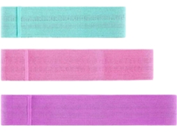 3 Bandas de Resistência Yoga Multicor