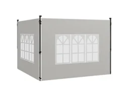 Conjunto de 2 Paredes Laterais MDUG para tendas 3x3m e 3x6m com janelas transparentes
