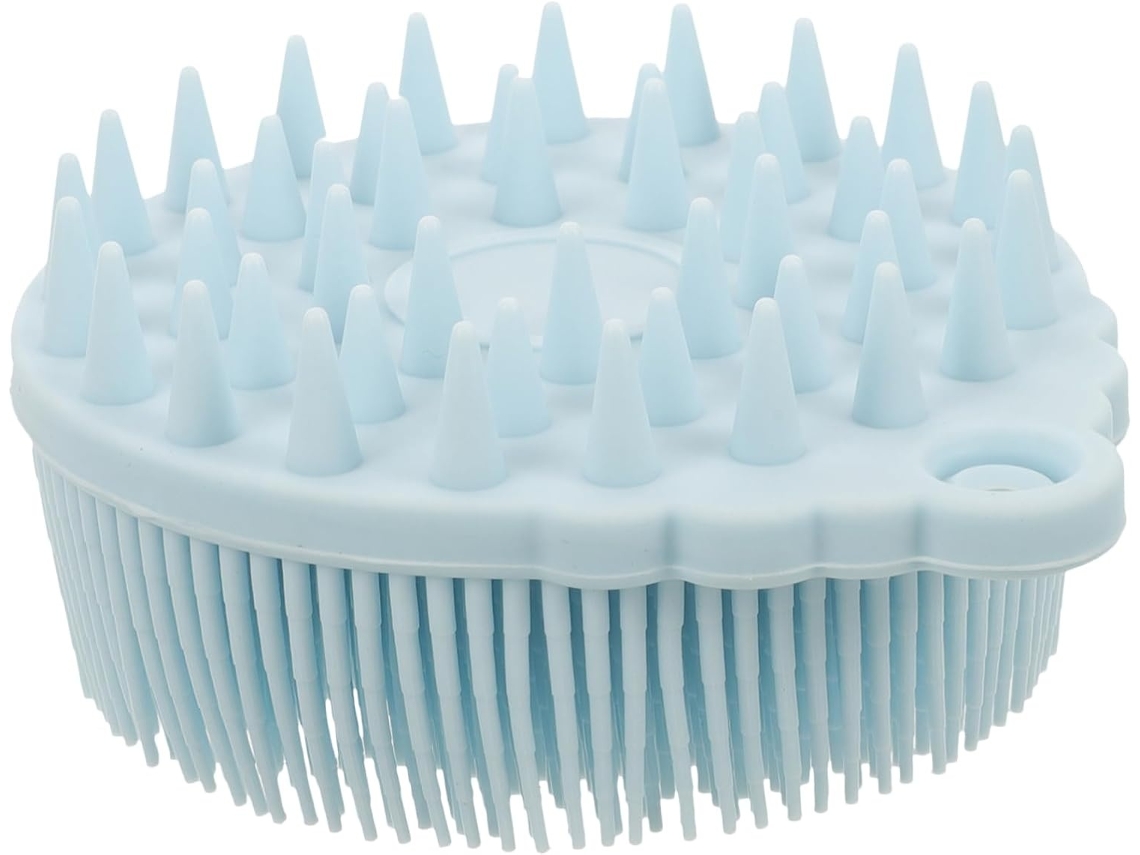 Lurelia Escova De Silicone Para Banho De Cuidado Corporal, Silicone Macio, Dupla Face E Pega Ergonómica, Uso Diário Leve