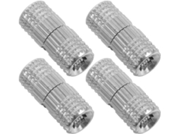 Conjunto De 4 Dobradiças Latão Para Cano Embutido, 8mm, Ângulo De Abertura 180 Graus