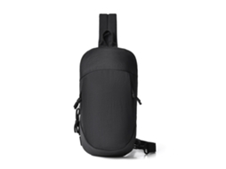 Mochila Antifurto (preta), Bolsa Pequena Para Atividades Ao Ar Livre, Bolsa Transversal Leve.
