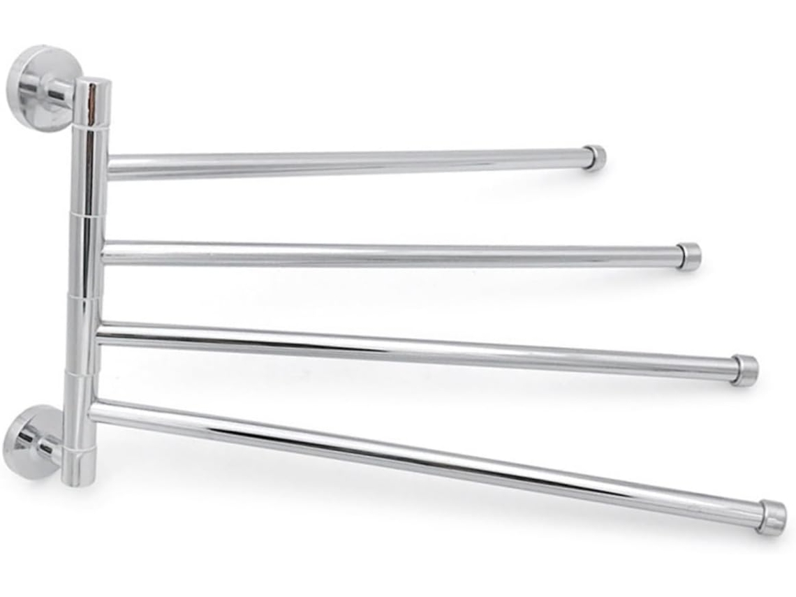 Suporte Giratório Para Toalhas De Banheiro, Resistente À Ferrugem, Design Compacto.