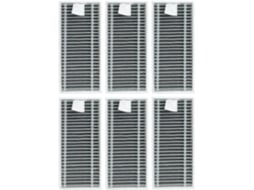 Kit Com 6 Filtros Laváveis Para Aspiradores De Pó Ecovacs Série X11,