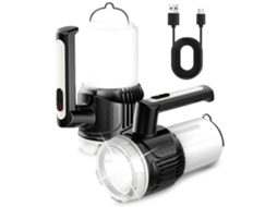 Lanterna Bisbus Ch-22031 1500 Lumens Recarregável L 6 Modos À Prova D'água Preto*