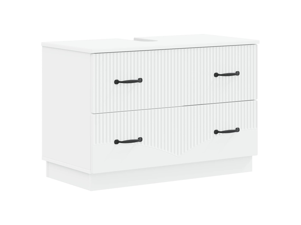 Vidaxl Armário Para Pia De Banheiro Hoorn Branco 82 X 41 X 56 Cm