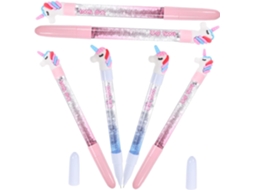 Conjunto De 6 Canetas Em Gel Com Desenhos Fofos Unicórnios Para